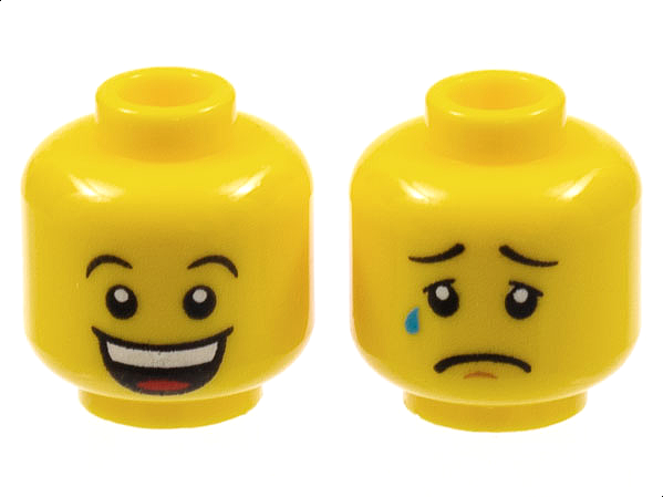 LEGO® los onderdeel Hoofd in kleur Geel 3626cpb1354