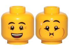 Plaatje in Gallery viewer laden, LEGO® los onderdeel Hoofd in kleur Geel 3626cpb2492