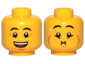 LEGO® los onderdeel Hoofd in kleur Geel 3626cpb2492