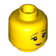 Plaatje in Gallery viewer laden, LEGO® los onderdeel Hoofd in kleur Geel 3626cpb1571