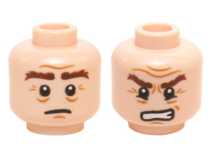 LEGO® los onderdeel Hoofd in kleur Lichte Noga 3626cpb1435
