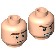 Plaatje in Gallery viewer laden, LEGO® los onderdeel Hoofd in kleur Lichte Noga 3626cpb1435