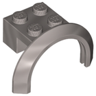 LEGO® los onderdeel Spatbord in kleur Zilver 50745