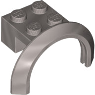 Plaatje in Gallery viewer laden, LEGO® los onderdeel Spatbord in kleur Zilver 50745