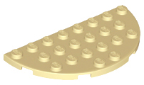 LEGO® los onderdeel Plaat Rond in kleur Geelbruin 22888