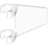 Plaatje in Gallery viewer laden, LEGO® los onderdeel Vlag in kleur Doorzichtig 44676
