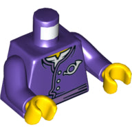 LEGO® los onderdeel Lijf met Motief Donkerpaars 973pb2092c01