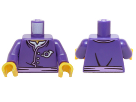 LEGO® los onderdeel Lijf met Motief Donkerpaars 973pb2092c01