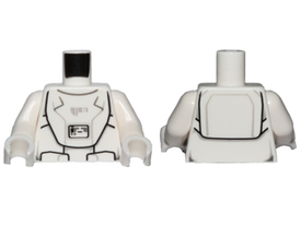 LEGO® los onderdeel Lijf met Motief Wit 973pb2156c01