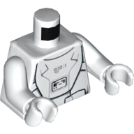 LEGO® los onderdeel Lijf met Motief Wit 973pb2156c01