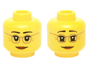 LEGO® los onderdeel Hoofd in kleur Geel 3626cpb1398