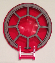 Plaatje in Gallery viewer laden, LEGO® onderdeel Schaal met Motief Doorzichtig Rood 18675pb05