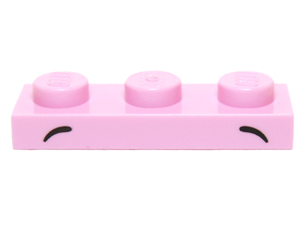 LEGO® los onderdeel Plaat met Motief Fel Roze 3623pb006