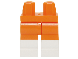 LEGO® los onderdeel Benen met Motief Oranje 970c00pb0965
