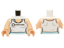 Plaatje in Gallery viewer laden, LEGO® los onderdeel Lijf met Motief Wit 973pb2149c01