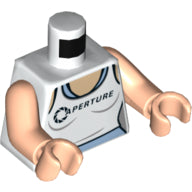 Plaatje in Gallery viewer laden, LEGO® los onderdeel Lijf met Motief Wit 973pb2149c01