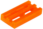 LEGO® Tegel Aangepast Doorzichtig Neon Oranje 2412b