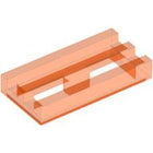 LEGO® Tegel Aangepast Doorzichtig Neon Oranje 2412b