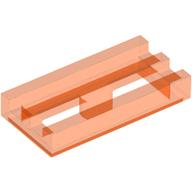 LEGO® Tegel Aangepast Doorzichtig Neon Oranje 2412b