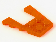 Plaatje in Gallery viewer laden, LEGO® los onderdeel Wig Plaat Doorzichtig Neon Oranje 43719