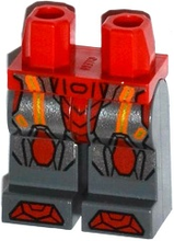 Plaatje in Gallery viewer laden, LEGO® los onderdeel Benen met Motief Rood 970c85pb14