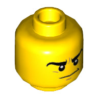 Plaatje in Gallery viewer laden, LEGO® los onderdeel Hoofd in kleur Geel 3626cpb1509
