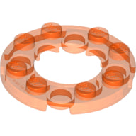 LEGO® los onderdeel Plaat Rond Doorzichtig Neon Oranje 11833