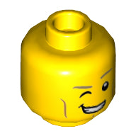 LEGO® los onderdeel Hoofd in kleur Geel 3626pb1506