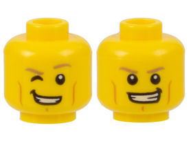 LEGO® los onderdeel Hoofd in kleur Geel 3626pb1506