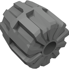 Plaatje in Gallery viewer laden, LEGO® los onderdeel Wiel in kleur Parel Donkergrijs 6118