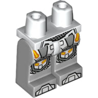 LEGO® los onderdeel Benen met Motief in kleur Wit 970c86pb22