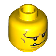 Plaatje in Gallery viewer laden, LEGO® los onderdeel Hoofd in kleur Geel 3626cpb1548