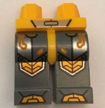 Plaatje in Gallery viewer laden, LEGO® Benen met Motief Helder Licht Oranje 970c85pb16