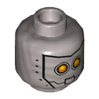 LEGO® los onderdeel Hoofd in kleur Zilver 3626cpb1502