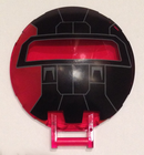 LEGO® onderdeel Schaal met Motief Doorzichtig Rood 18675pb07