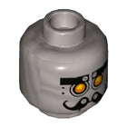 LEGO® los onderdeel Hoofd in kleur Zilver 3626pb1653