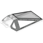 LEGO® onderdeel Voorruit met Motief Doorzichtig 21849pb01