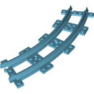 Plaatje in Gallery viewer laden, LEGO® los onderdeel Rails in kleur Medium Azuurblauw 85976