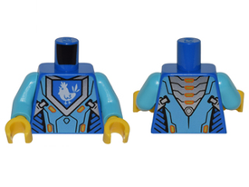 LEGO® los onderdeel Lijf met Motief Blauw 973pb2238c01