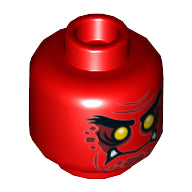 Plaatje in Gallery viewer laden, LEGO® los onderdeel Hoofd in kleur Rood 3626cpb1488