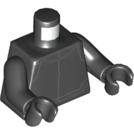 Plaatje in Gallery viewer laden, LEGO® los onderdeel Lijf met Motief Zwart 973pb2134c01
