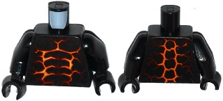 LEGO® los onderdeel Lijf met Motief Zwart 973pb2258c01