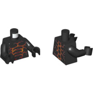 LEGO® los onderdeel Lijf met Motief Zwart 973pb2258c01