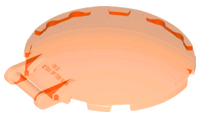 LEGO® los onderdeel Schaal Doorzichtig Neon Oranje 18675