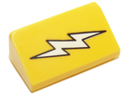 LEGO® los onderdeel Dakpan met Motief Geel 85984pb101