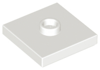 LEGO® los onderdeel Plaat Aangepast in kleur Wit 87580