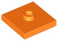 Plaatje in Gallery viewer laden, LEGO® los onderdeel Plaat Aangepast in kleur Oranje 87580