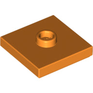 LEGO® los onderdeel Plaat Aangepast in kleur Oranje 87580