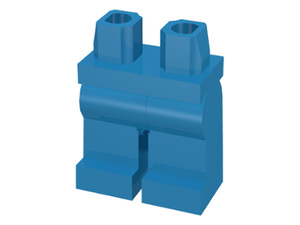 LEGO® los onderdeel Benen in kleur Donker Azuurblauw 970c00