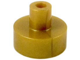 LEGO® los onderdeel Tegel Rond in kleur Parel Goud 20482